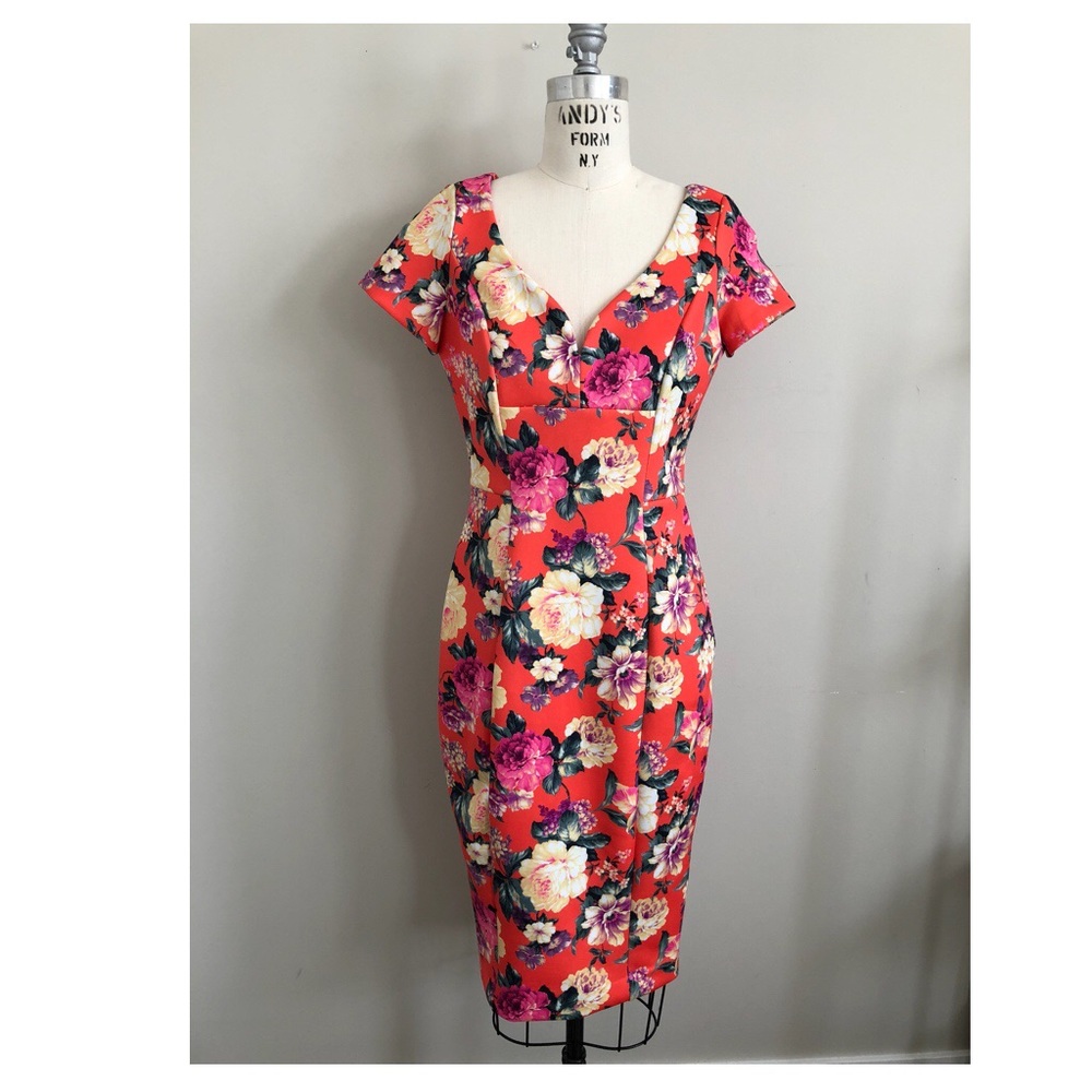 ASOS Floral Printed Midi Dress